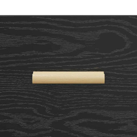 vidaXL Bed Cabinet Black oak 40 x 35 x 47.5 cm Engineered wood