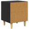 vidaXL Bed Cabinet Black oak 40 x 35 x 47.5 cm Engineered wood