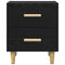 vidaXL Bed Cabinet Black oak 40 x 35 x 47.5 cm Engineered wood