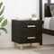 vidaXL Bed Cabinet 2 pcs Black oak 40 x 35 x 47.5 cm Engineered wood