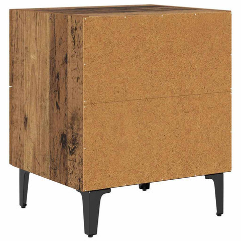 vidaXL Bed Cabinet Old wood 40 x 35 x 47.5 cm Engineered wood