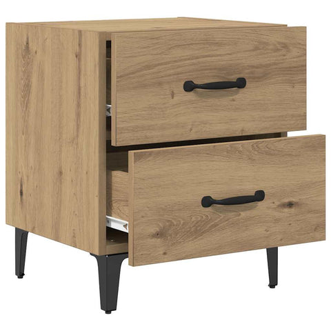 vidaXL Bed Cabinet Artisan oak 40 x 35 x 47.5 cm Engineered wood
