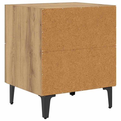 vidaXL Bed Cabinet Artisan oak 40 x 35 x 47.5 cm Engineered wood