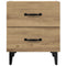 vidaXL Bed Cabinet Artisan oak 40 x 35 x 47.5 cm Engineered wood