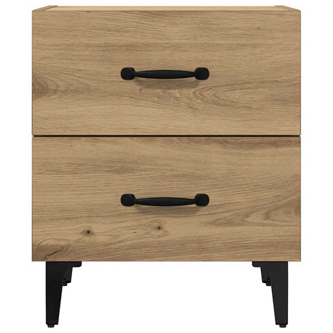 vidaXL Bed Cabinet 2 pcs Artisan oak 40 x 35 x 47.5 cm Engineered wood