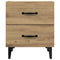 vidaXL Bed Cabinet 2 pcs Artisan oak 40 x 35 x 47.5 cm Engineered wood
