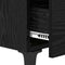 vidaXL Bed Cabinet Black oak 40 x 35 x 47.5 cm Engineered wood