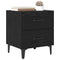 vidaXL Bed Cabinet Black oak 40 x 35 x 47.5 cm Engineered wood