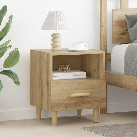 vidaXL Bedside Cabinet Artisan oak 40 x 35 x 47.5 cm Engineered wood