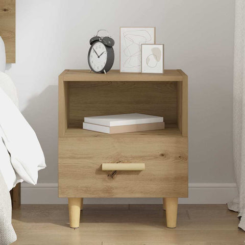 vidaXL Bedside Cabinet Artisan oak 40 x 35 x 47.5 cm Engineered wood