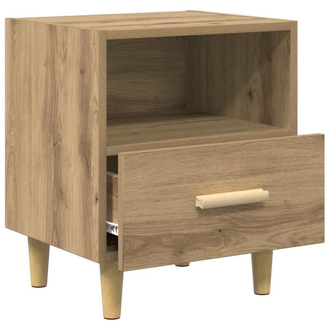 vidaXL Bedside Cabinet with Drawer 2 pcs Artisan oak 40 x 35 x 47.5 cm