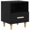 vidaXL Bedside Cabinet Black oak 40 x 35 x 47.5 cm Engineered wood