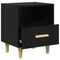 vidaXL Bedside Cabinet Black oak 40 x 35 x 47.5 cm Engineered wood