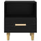 vidaXL Bedside Cabinet Black oak 40 x 35 x 47.5 cm Engineered wood