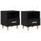 vidaXL Bedside Cabinet with Drawer 2 pcs Black oak 40 x 35 x 47.5 cm