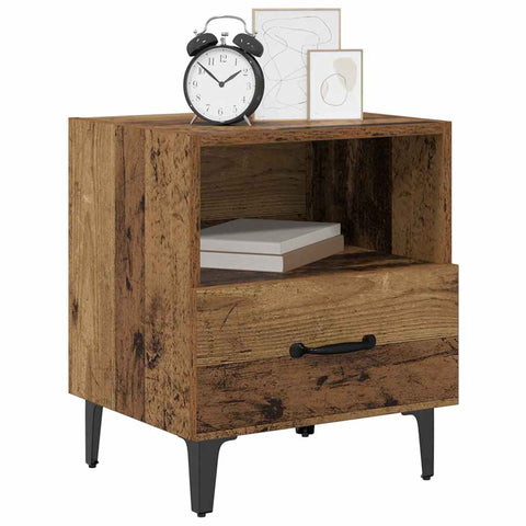 vidaXL Bedside Cabinet Old wood 40 x 35 x 47.5 cm Engineered wood