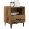 vidaXL Bedside Cabinet with Drawer 2 pcs Old wood 40 x 35 x 47.5 cm