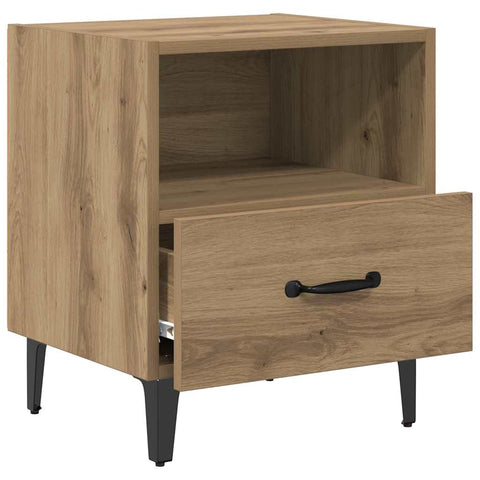 vidaXL Bedside Cabinet with Drawer 2 pcs Artisan oak 40 x 35 x 47.5 cm
