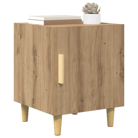 vidaXL Bedside Cabinet Artisan Oak 40 x 40 x 50 cm Engineered Wood