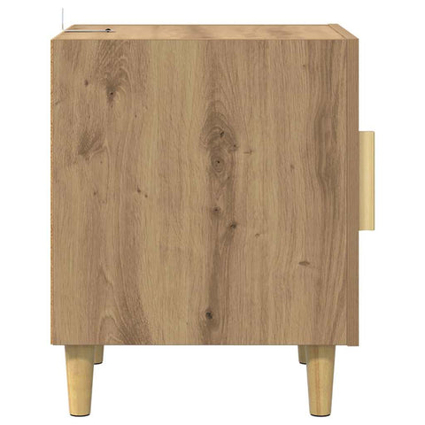 vidaXL Bedside Cabinet Artisan Oak 40 x 40 x 50 cm Engineered Wood