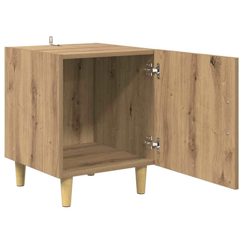 vidaXL Bedside Cabinet Wall-mounted 2 pcs Artisan Oak 40 x 40 x 50 cm