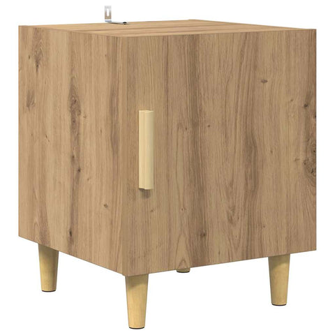 vidaXL Bedside Cabinet Wall-mounted 2 pcs Artisan Oak 40 x 40 x 50 cm