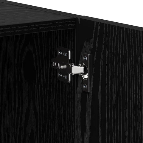 vidaXL Bedside Cabinet Black Oak 40 x 40 x 50 cm Engineered Wood
