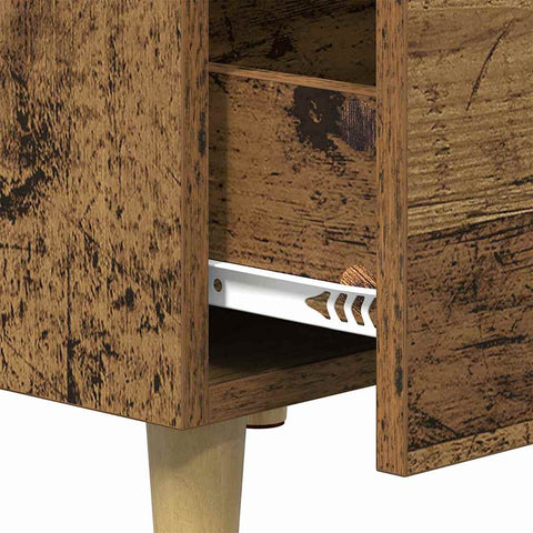vidaXL Bedside Cabinet Old wood 40 x 40 x 66 cm Engineered wood