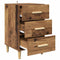 vidaXL Bedside Cabinet Old wood 40 x 40 x 66 cm Engineered wood
