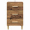 vidaXL Bedside Cabinet Old wood 40 x 40 x 66 cm Engineered wood