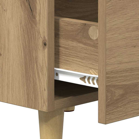 vidaXL Bedside Cabinet Artisan oak 40 x 40 x 66 cm Engineered wood