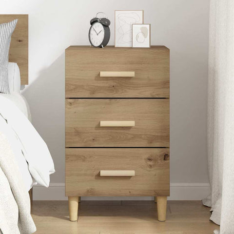 vidaXL Bedside Cabinet Artisan oak 40 x 40 x 66 cm Engineered wood