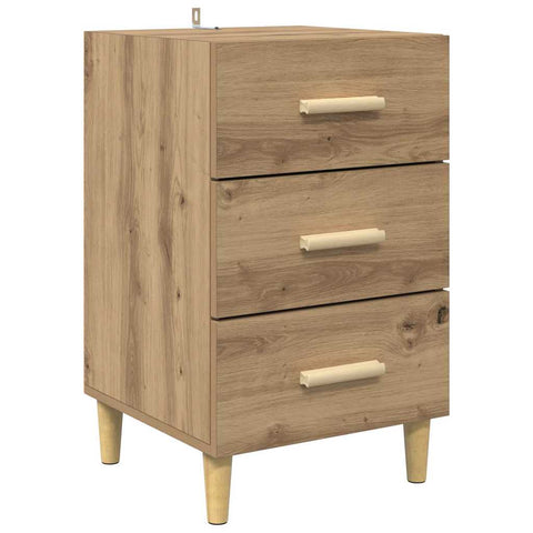 vidaXL Bedside Cabinet Artisan oak 40 x 40 x 66 cm Engineered wood