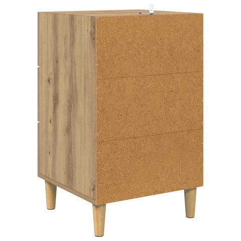vidaXL Bedside Cabinet Artisan oak 40 x 40 x 66 cm Engineered wood