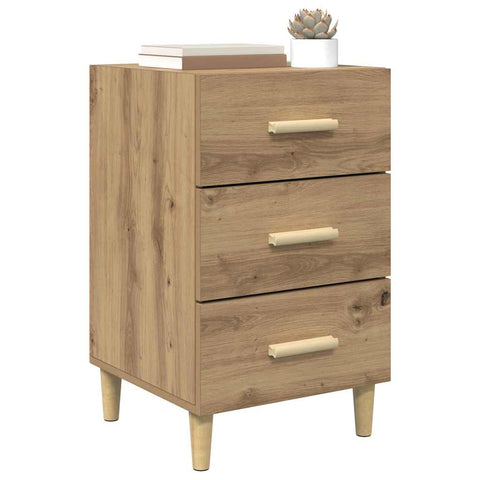 vidaXL Bedside Cabinet Artisan oak 40 x 40 x 66 cm Engineered wood