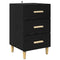 vidaXL Bedside Cabinet Black oak 40 x 40 x 66 cm Engineered wood