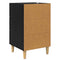 vidaXL Bedside Cabinet Black oak 40 x 40 x 66 cm Engineered wood