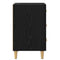 vidaXL Bedside Cabinet Black oak 40 x 40 x 66 cm Engineered wood