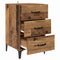 vidaXL Bedside Cabinet Old wood 40 x 40 x 66 cm Engineered wood