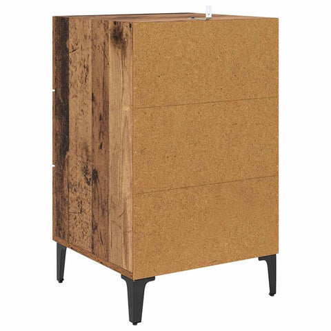 vidaXL Bedside Cabinet Old wood 40 x 40 x 66 cm Engineered wood