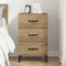 vidaXL Bedside Cabinet Artisan oak 40 x 40 x 66 cm Engineered wood