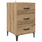 vidaXL Bedside Cabinet Artisan oak 40 x 40 x 66 cm Engineered wood