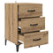 vidaXL Bedside Cabinet Artisan oak 40 x 40 x 66 cm Engineered wood