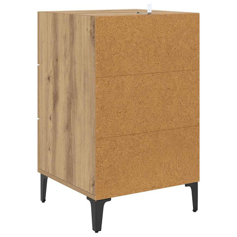 vidaXL Bedside Cabinet Artisan oak 40 x 40 x 66 cm Engineered wood