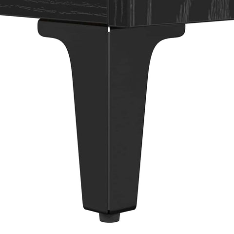 vidaXL Bedside Cabinet Black oak 40 x 40 x 66 cm Engineered wood