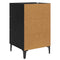 vidaXL Bedside Cabinet Black oak 40 x 40 x 66 cm Engineered wood