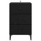 vidaXL Bedside Cabinet Black oak 40 x 40 x 66 cm Engineered wood