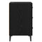vidaXL Bedside Cabinet Black oak 40 x 40 x 66 cm Engineered wood