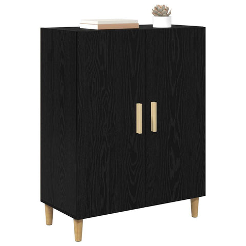 vidaXL Sideboard Black Oak 70 x 34 x 90 cm Engineered Wood