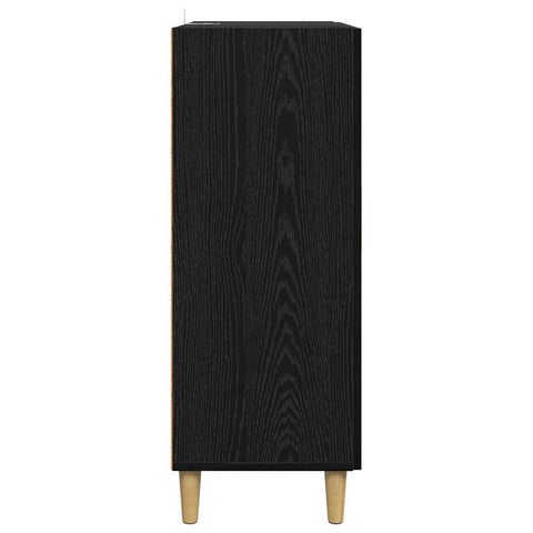 vidaXL Sideboard Black Oak 70 x 34 x 90 cm Engineered Wood